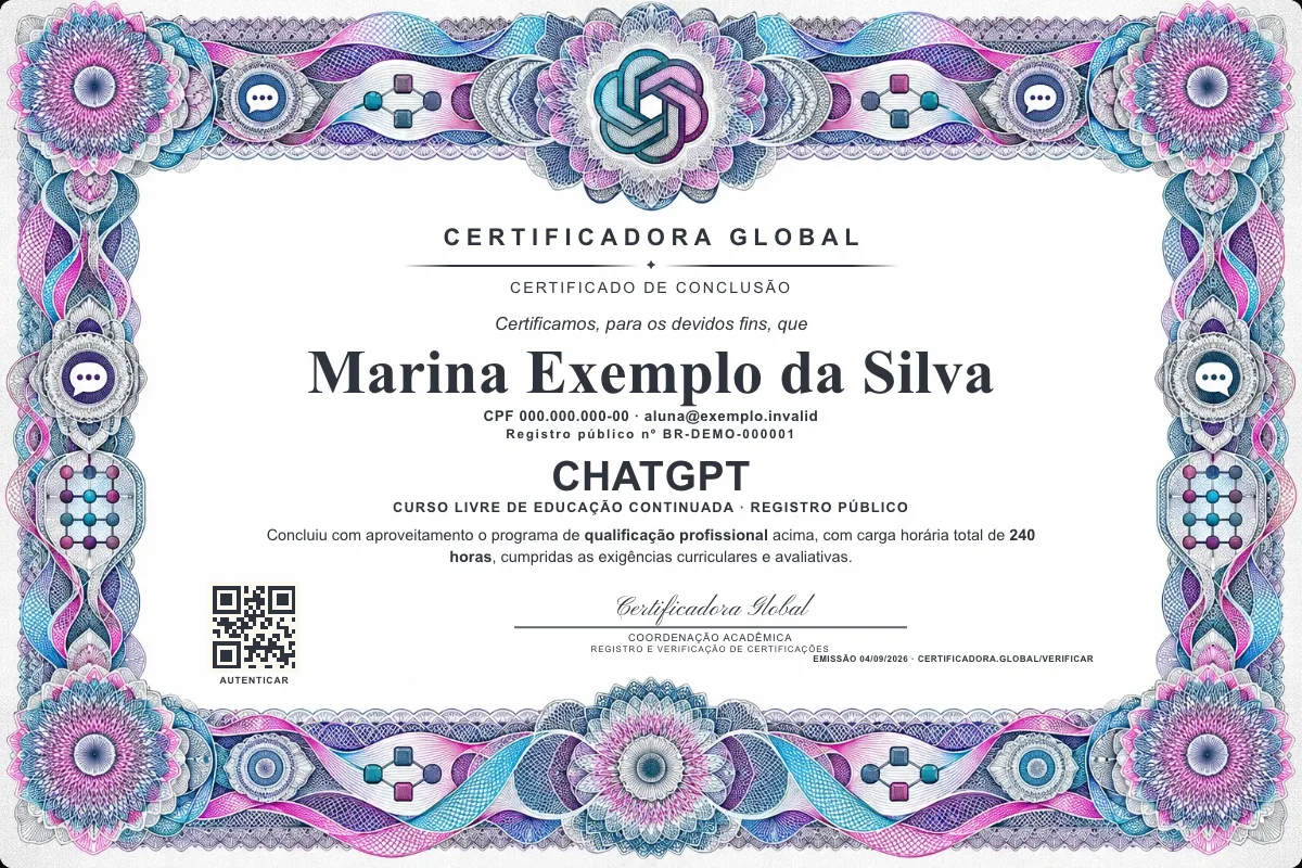 Capa do curso Chatgpt