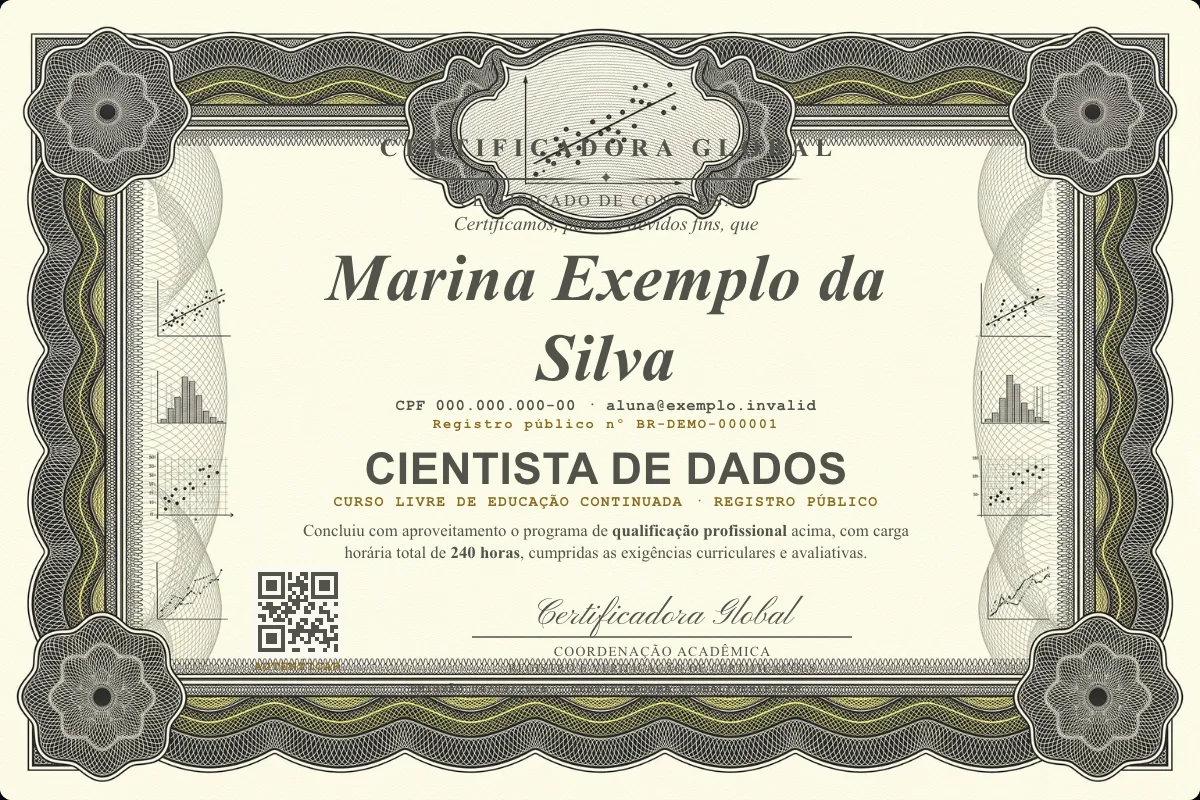 Capa do curso Cientista de Dados