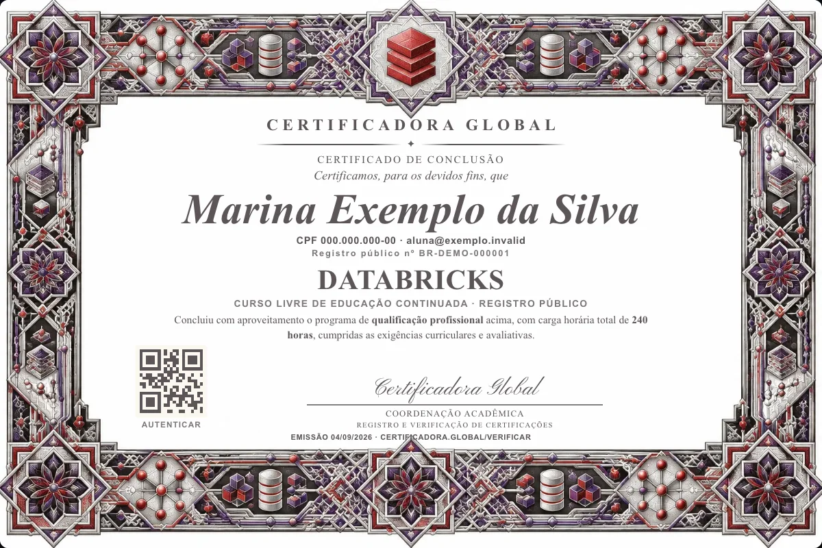 Capa do curso Databricks