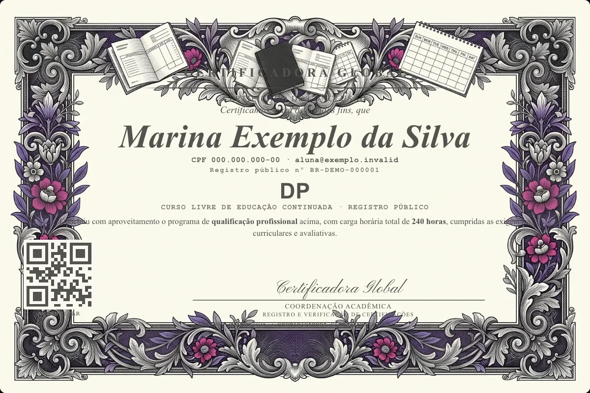 Capa do curso DP