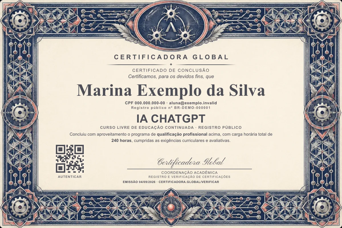 Capa do curso IA Chatgpt