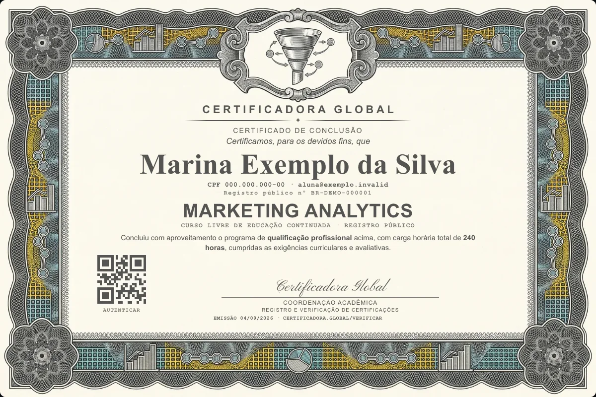 Capa do curso Marketing Analytics