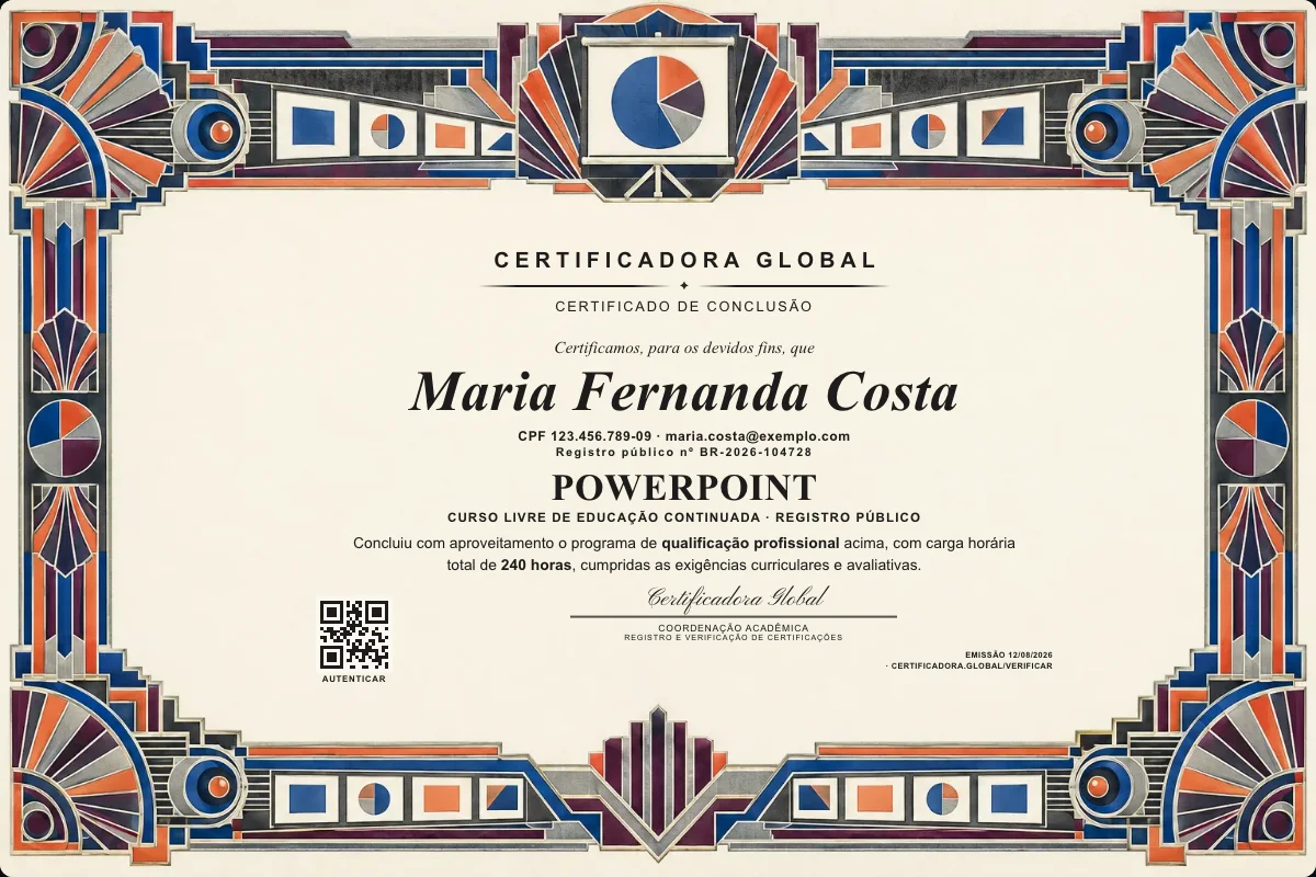 Capa do curso Powerpoint