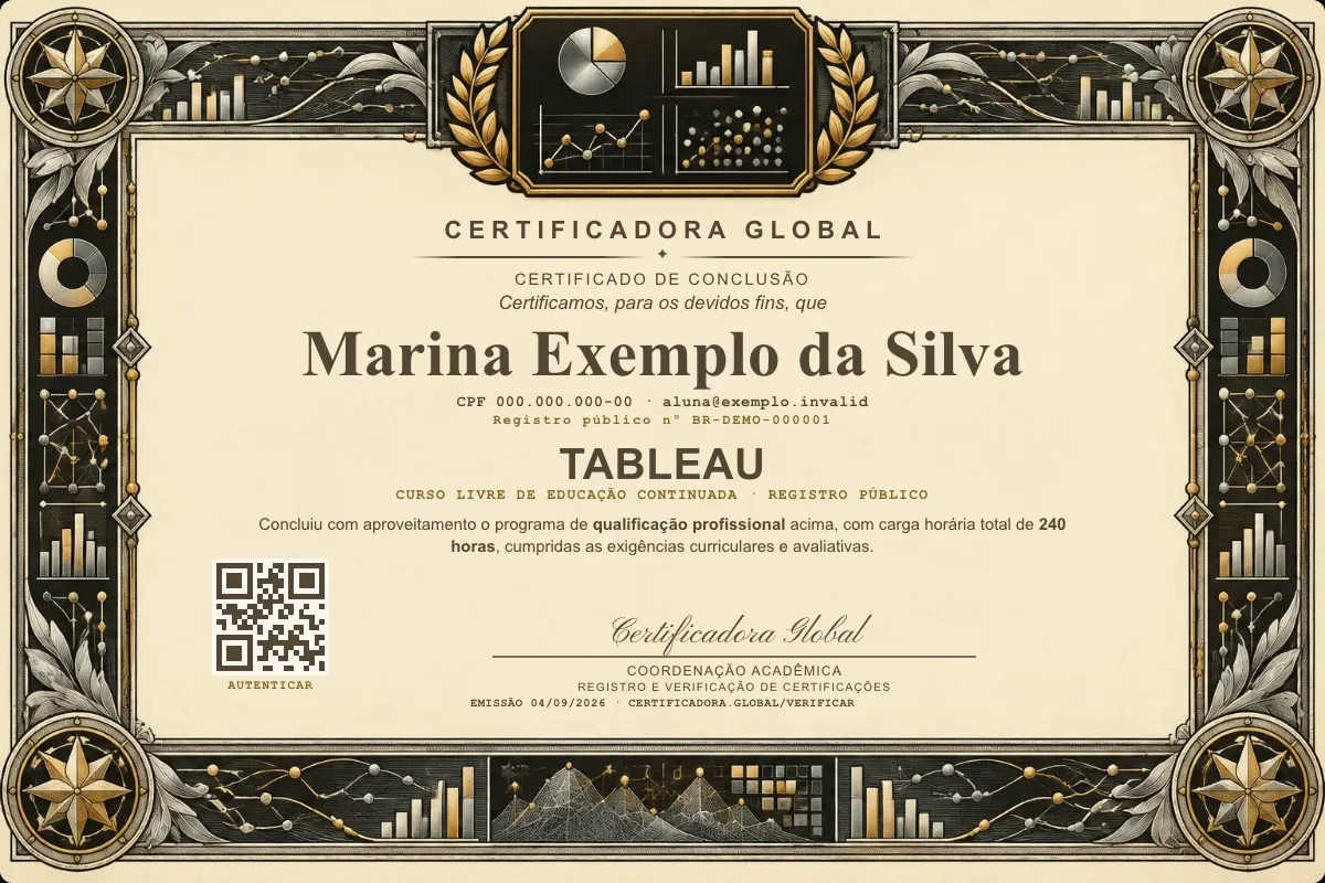 Capa do curso Tableau