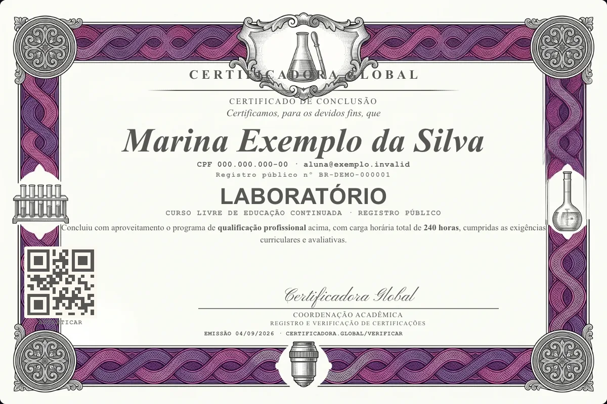 Capa do curso Laboratório