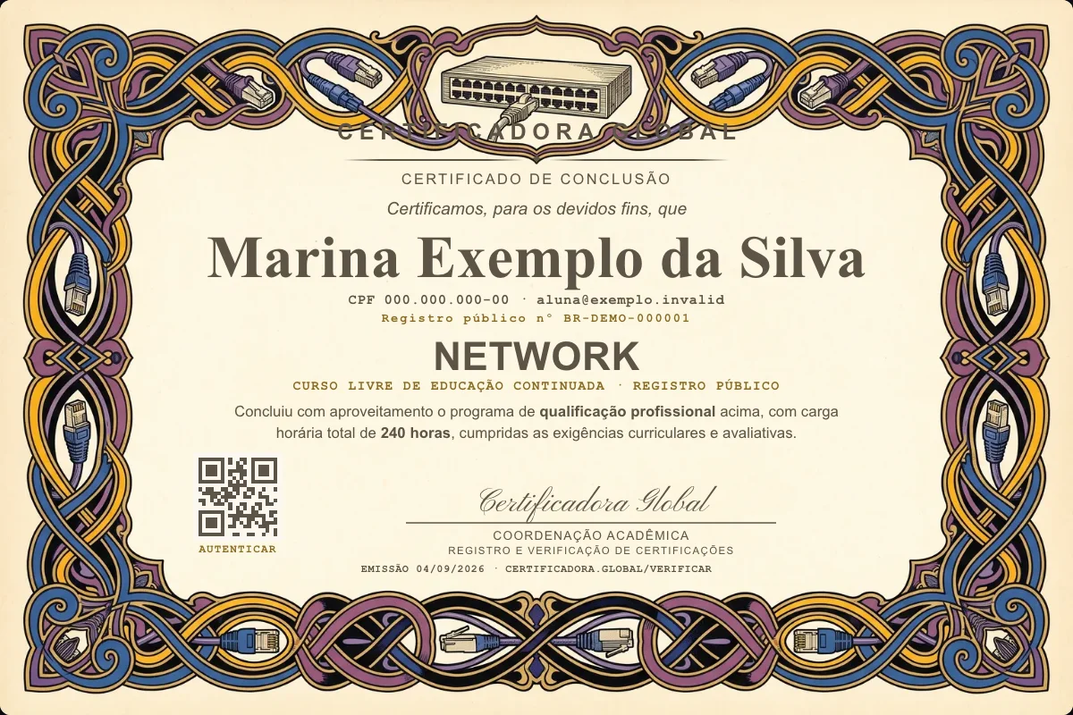 Capa do curso Network