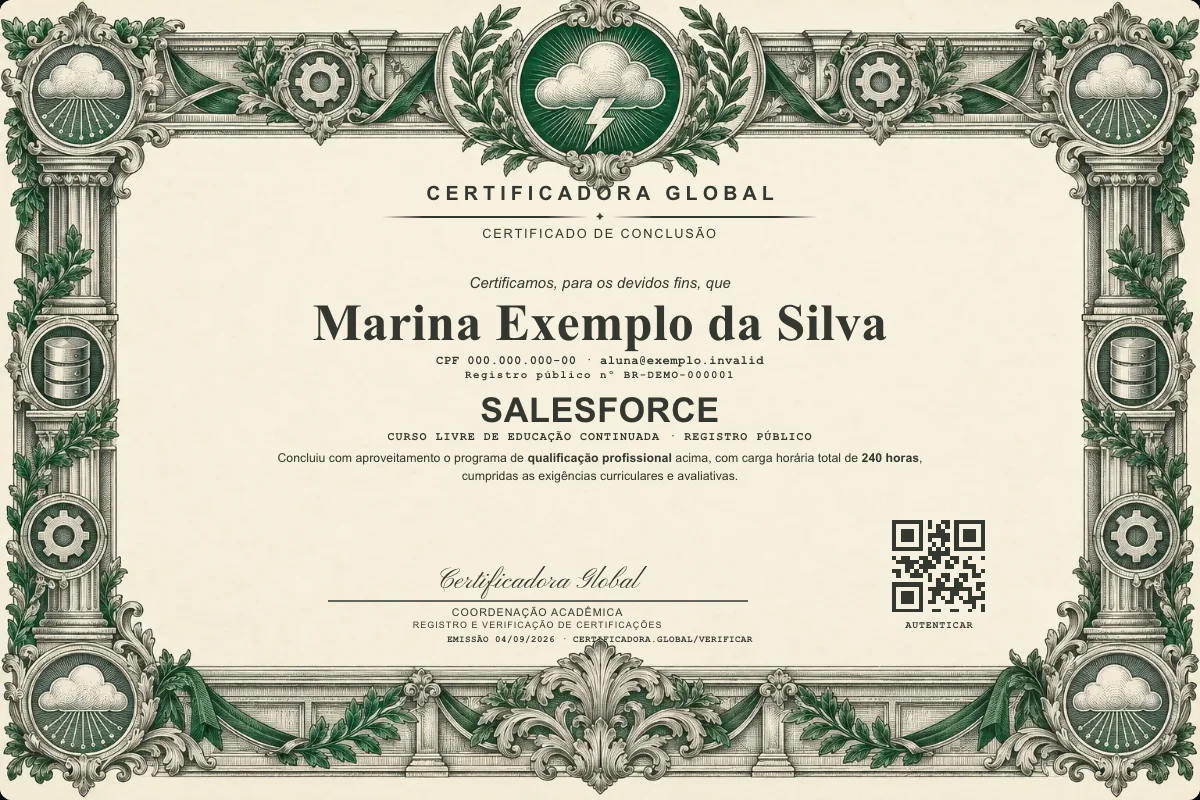 Capa do curso Salesforce