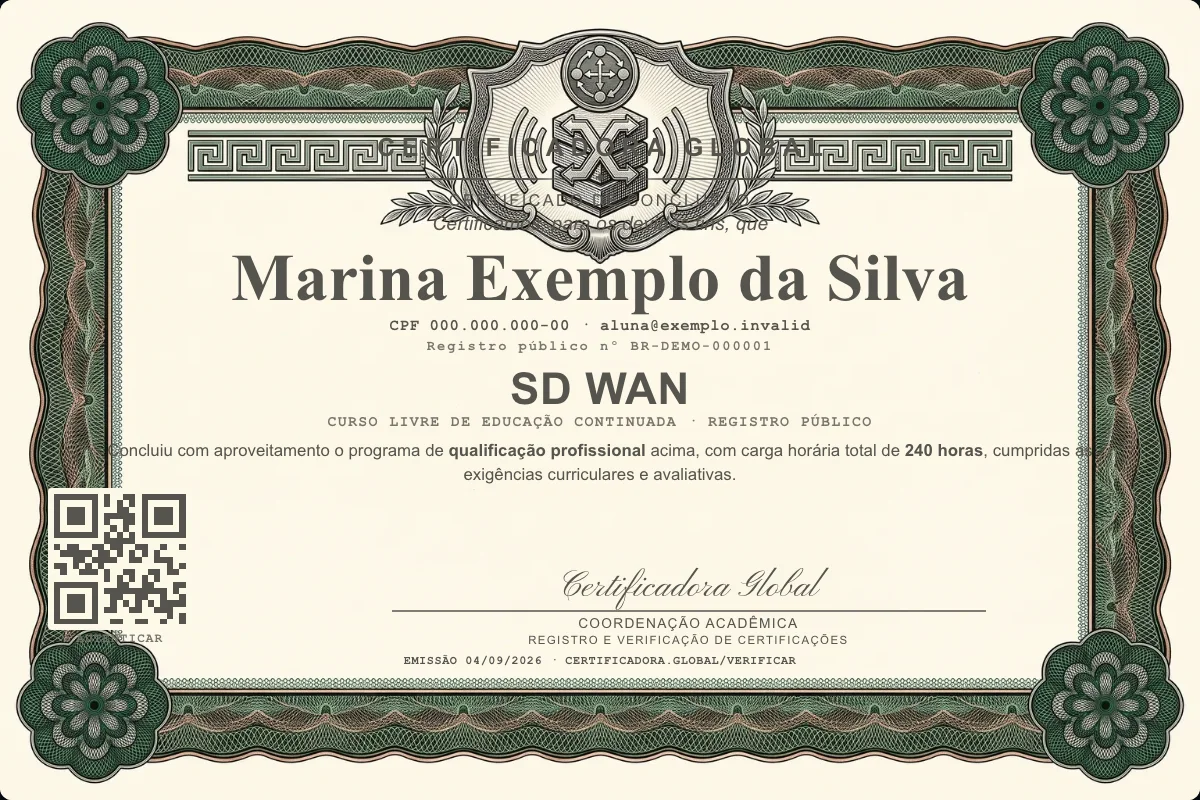 Capa do curso Sd Wan