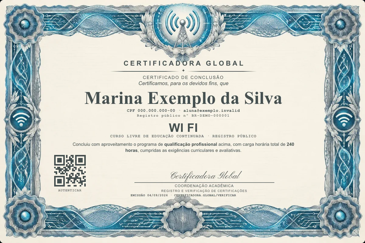 Capa do curso Wi Fi