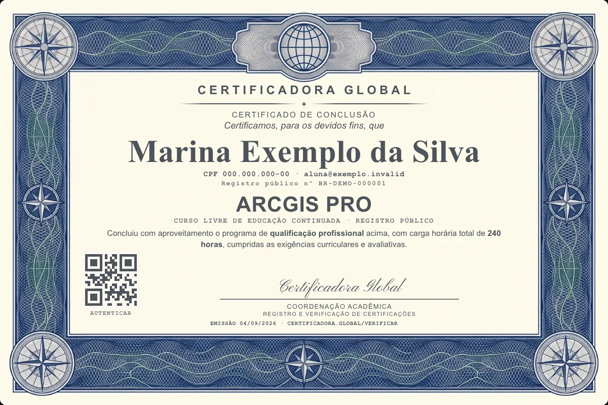 Capa do curso Arcgis Pro