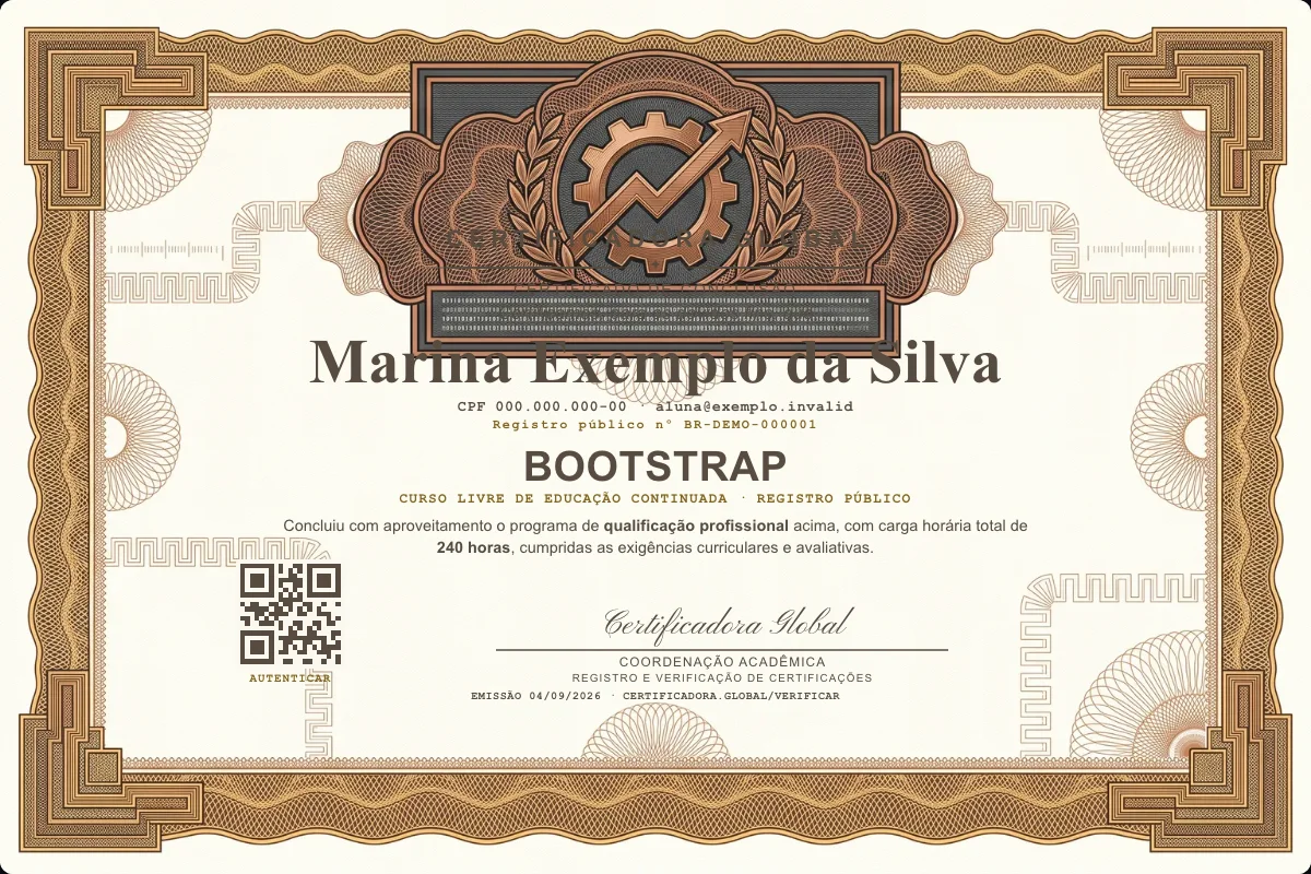 Capa do curso Bootstrap