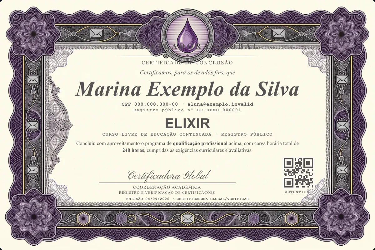 Capa do curso Elixir