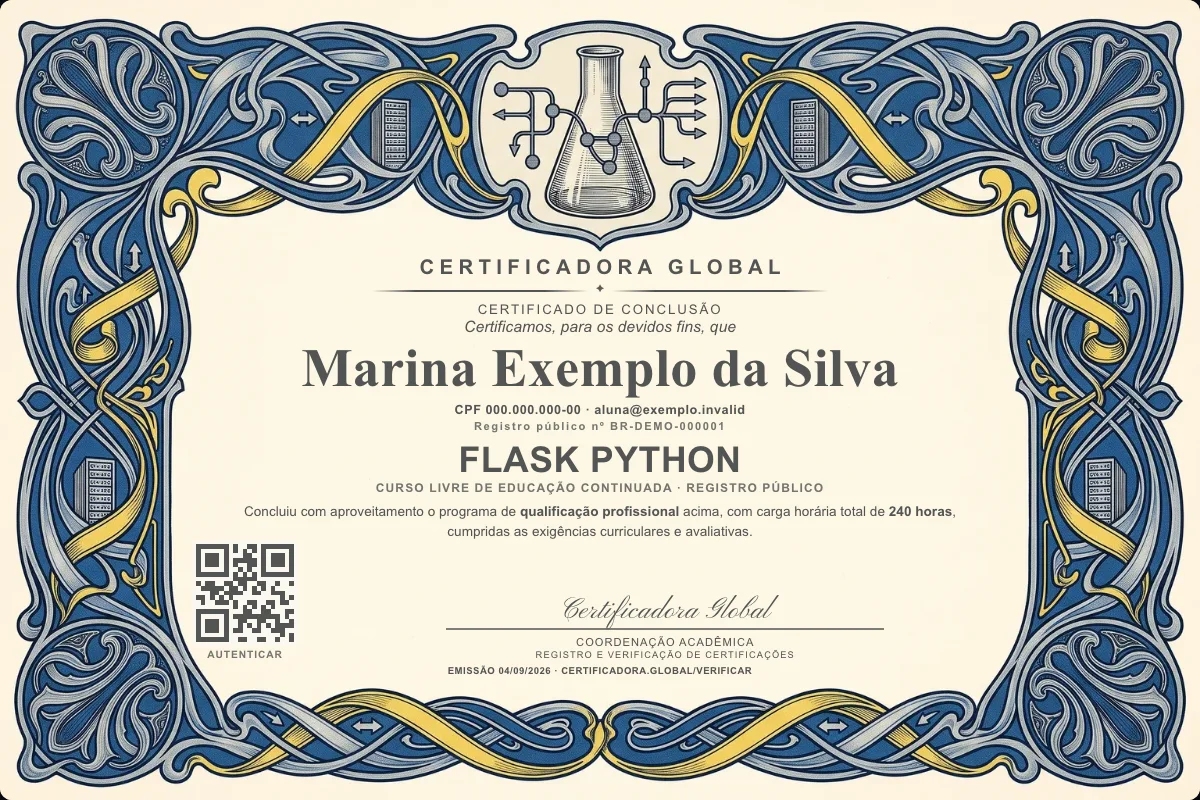 Capa do curso Flask Python