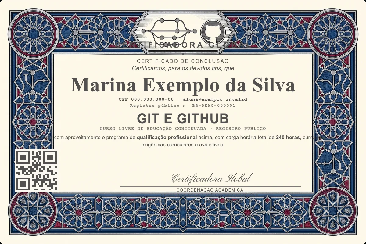 Capa do curso Git e Github