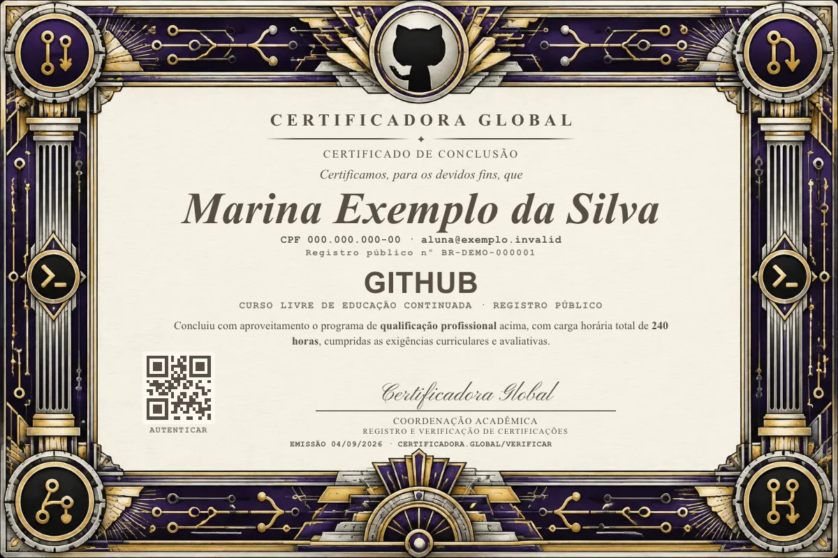 Capa do curso Github