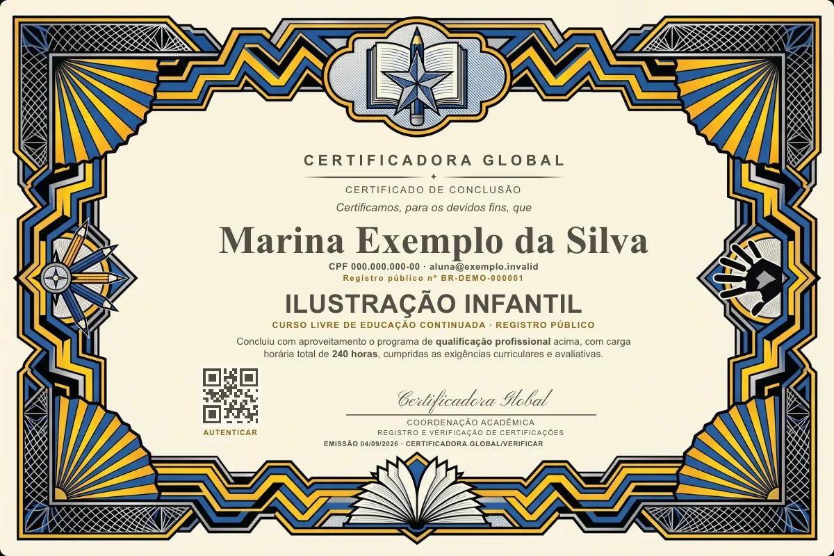 Capa do curso Ilustração Infantil