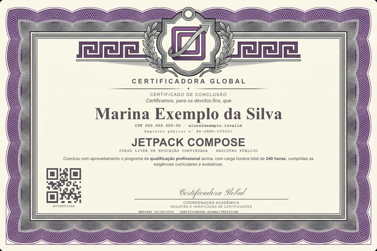 Capa do curso Jetpack Compose