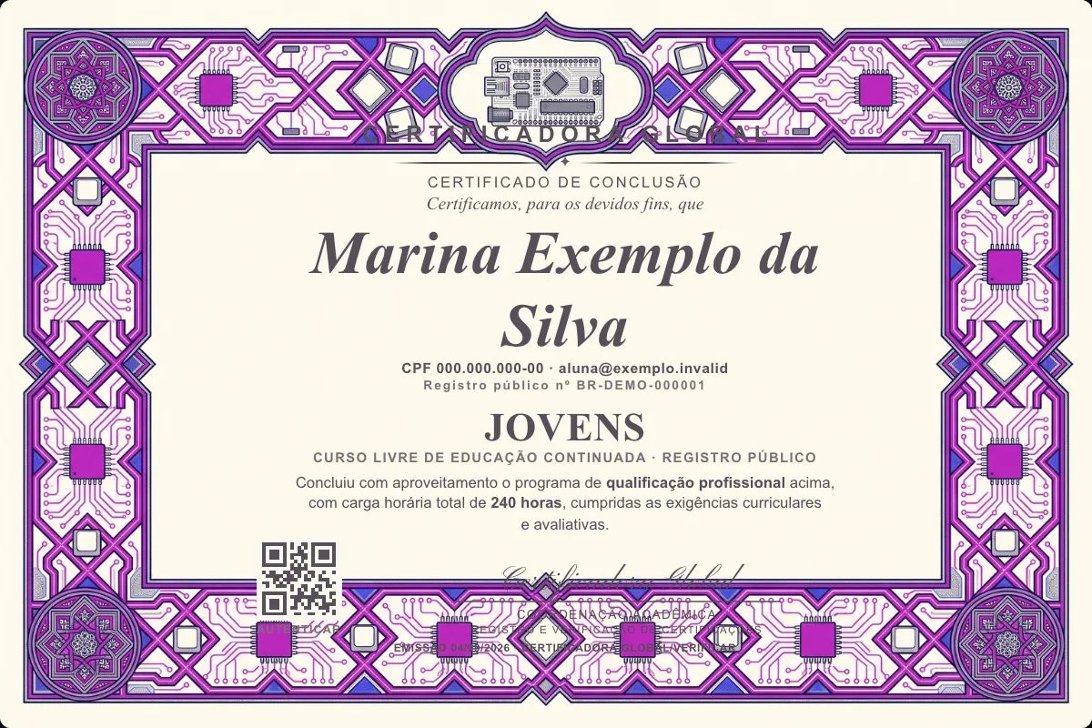 Capa do curso Jovens