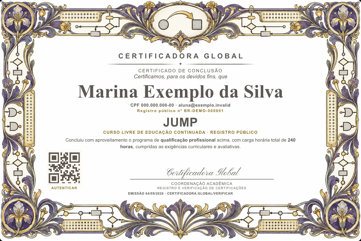 Capa do curso Jump