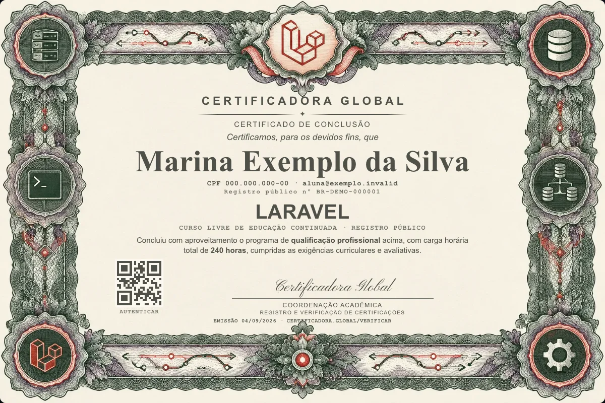 Capa do curso Laravel
