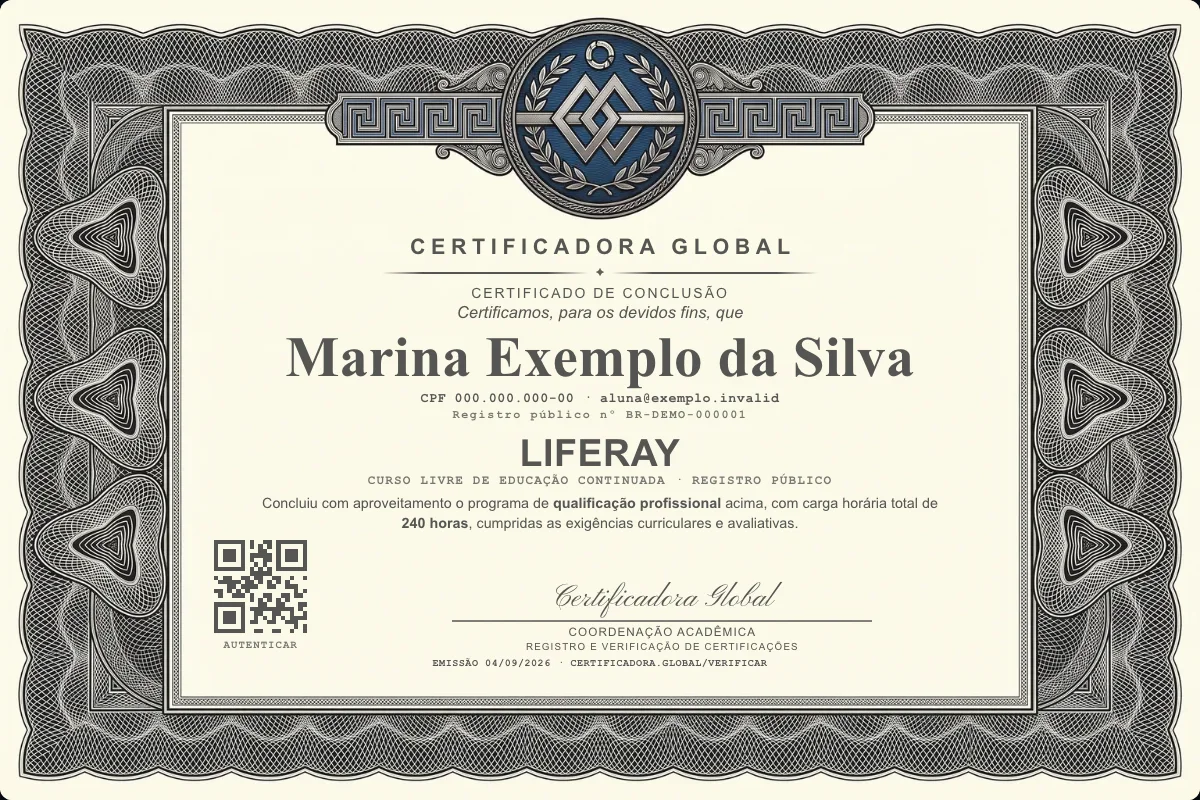 Capa do curso Liferay