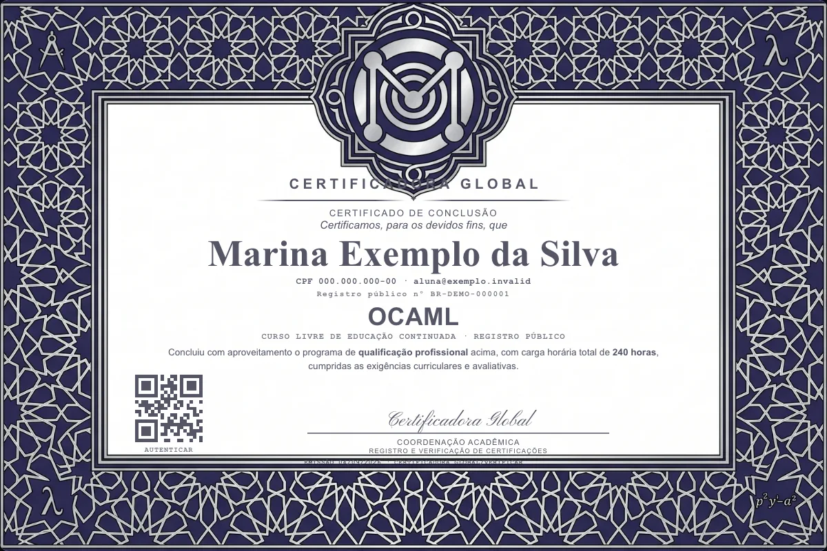 Capa do curso Ocaml