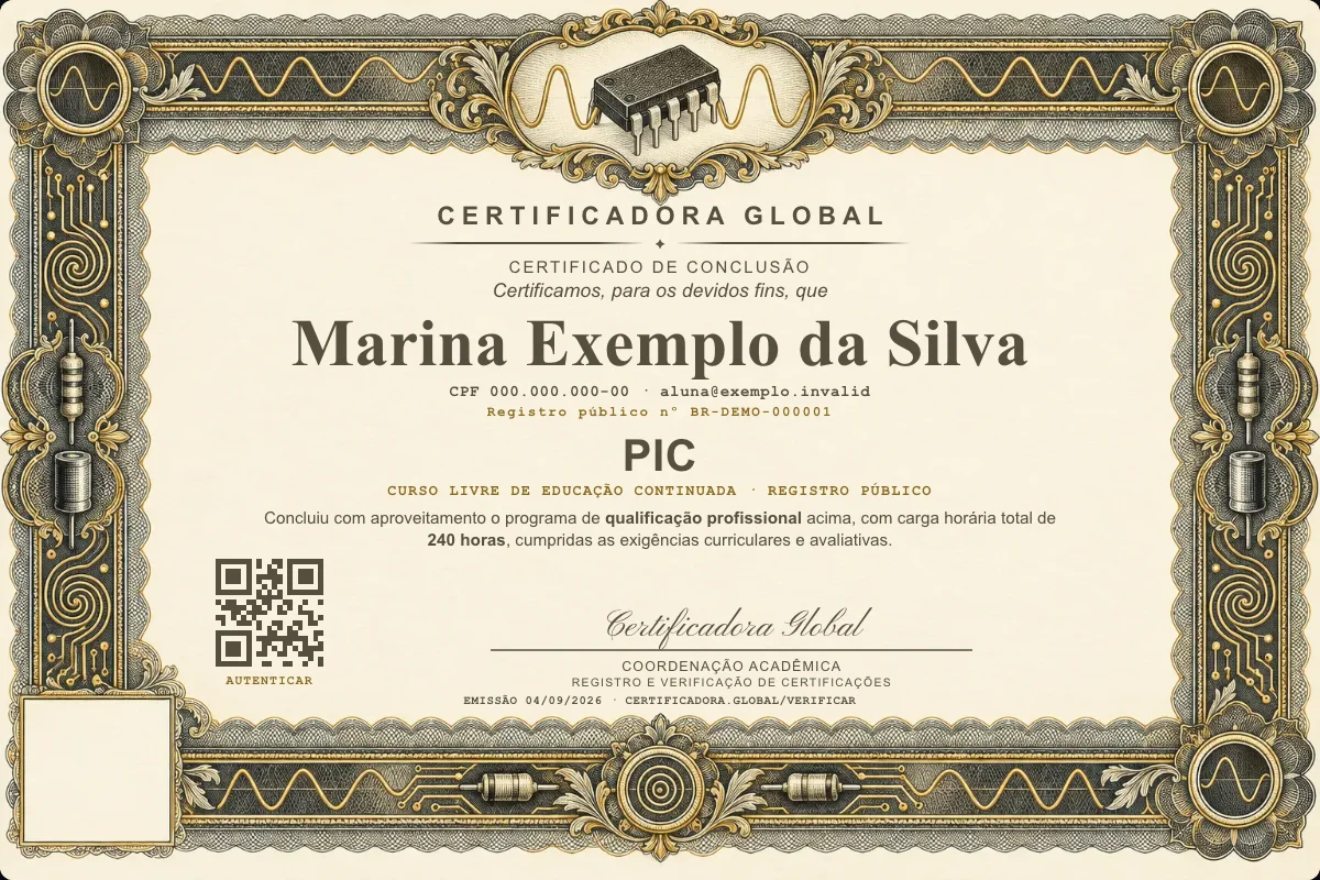 Capa do curso Pic