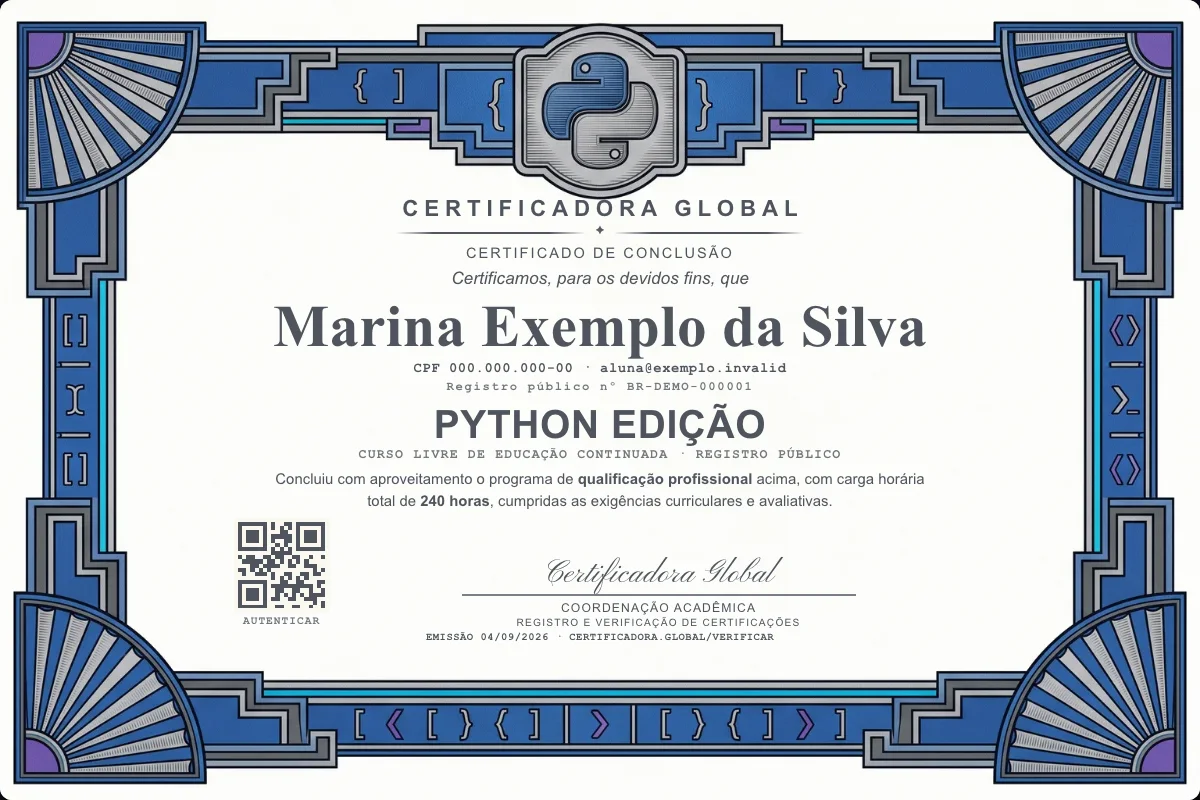 Capa do curso Python Edição