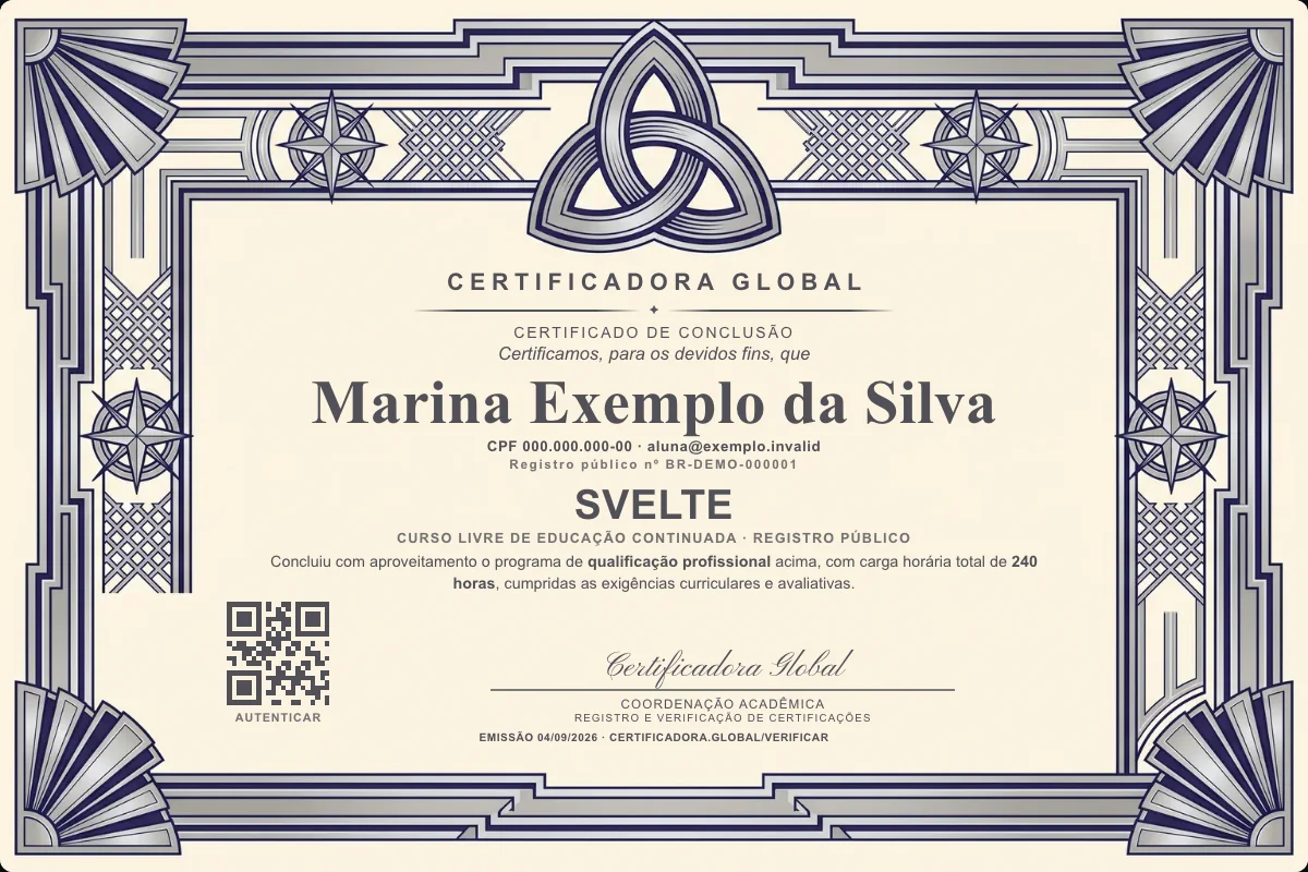 Capa do curso Svelte