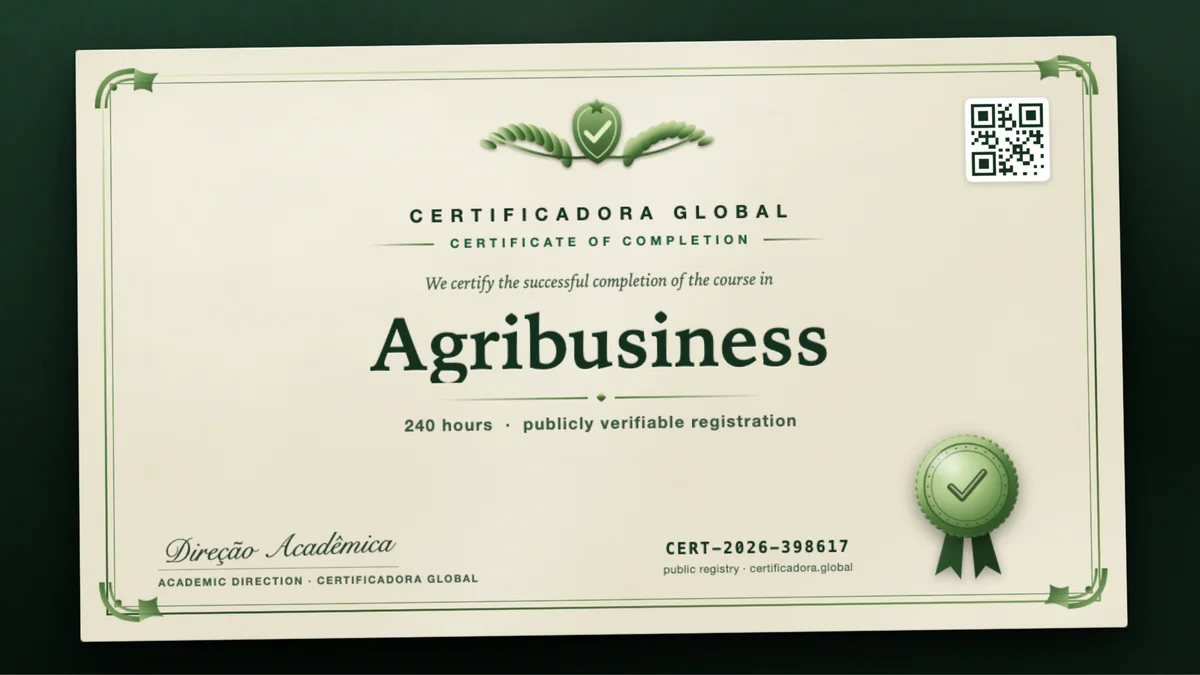 Cover of the Agribusiness course