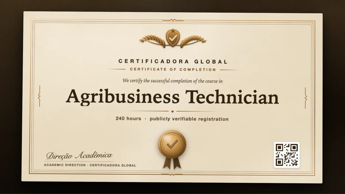 Cover of the Agribusiness Technician course