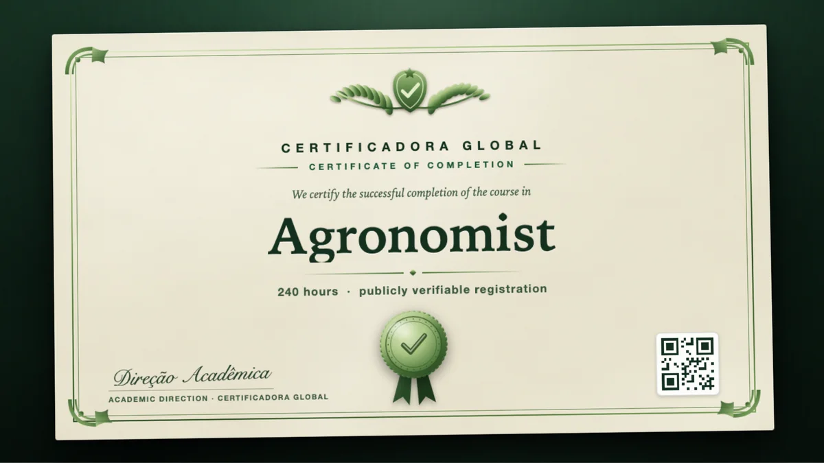 Cover of the Agronomist course