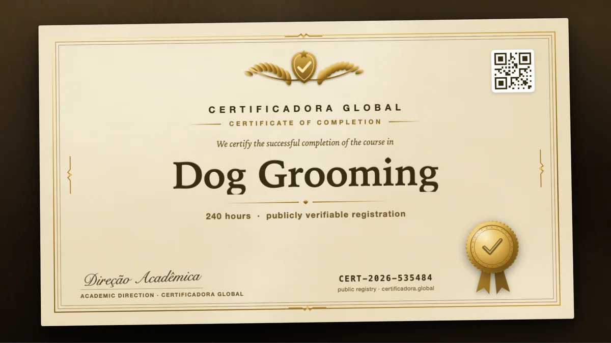 Cover of the Dog Grooming course