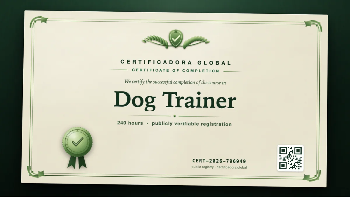 Cover of the Dog Trainer course