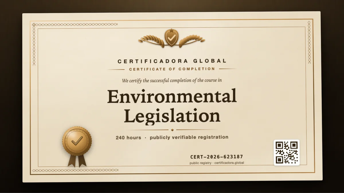 Cover of the Environmental Legislation course