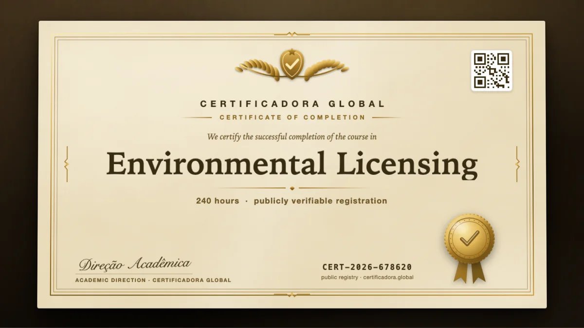 Cover of the Environmental Licensing course