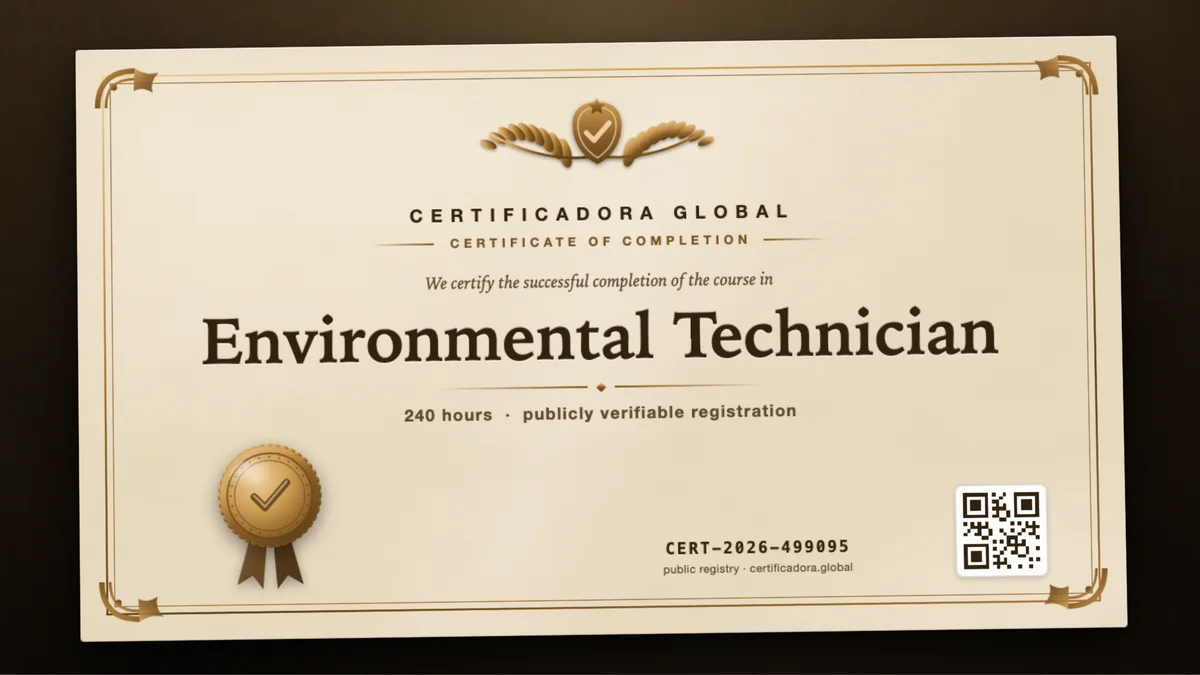 Cover of the Environmental Technician course