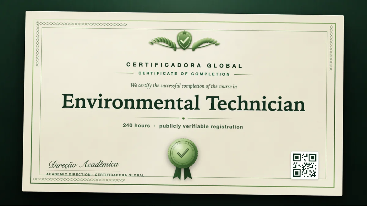 Cover of the Environmental Technician course