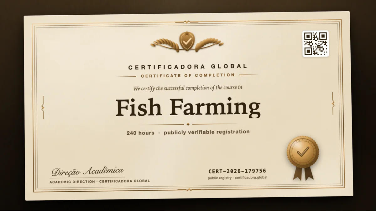 Cover of the Fish Farming course
