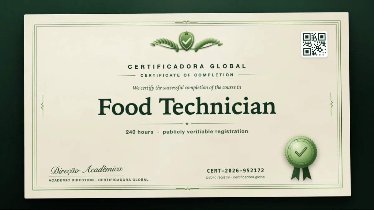 Cover of the Food Technician course