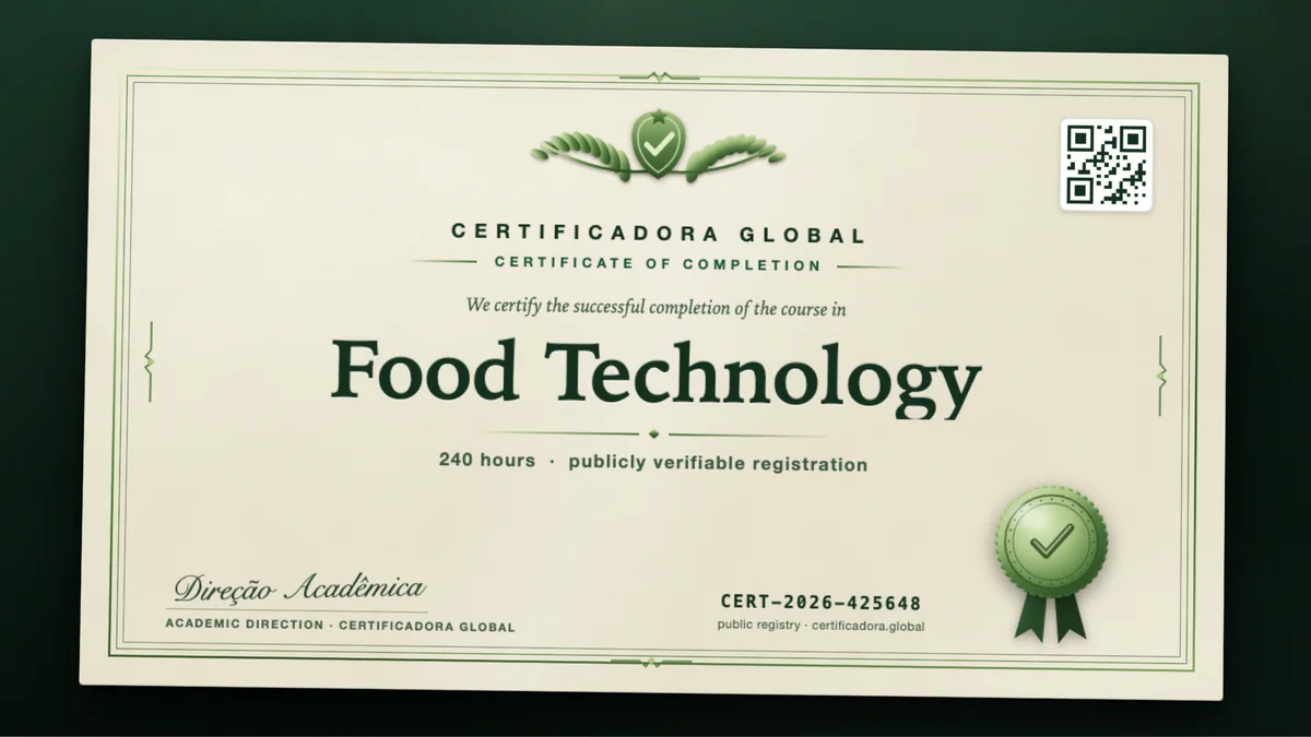 Cover of the Food Technology course