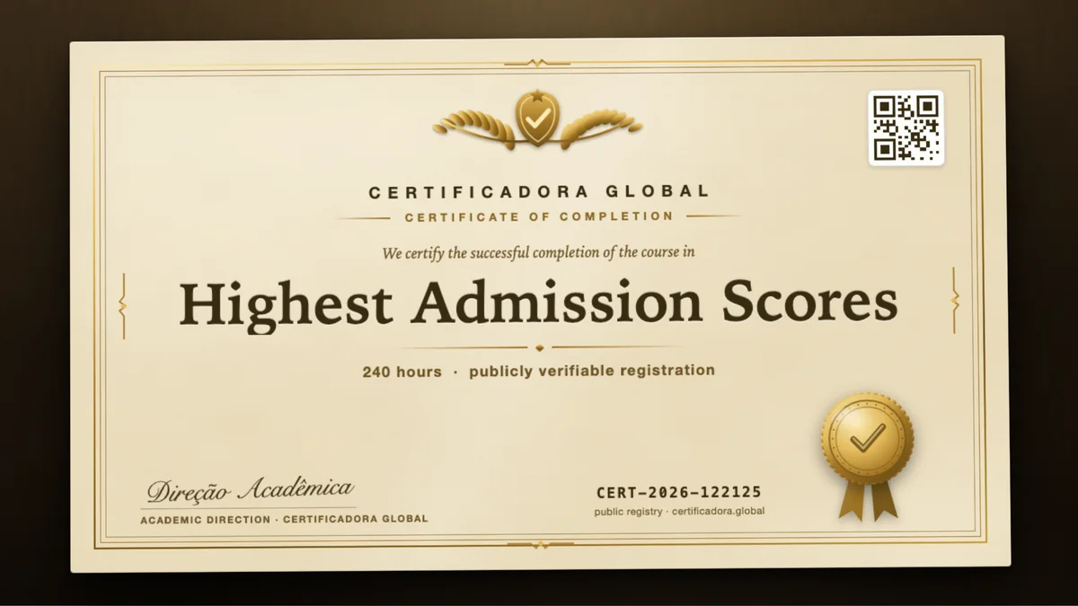 Cover of the Highest Admission Scores course