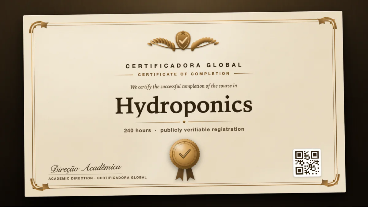 Cover of the Hydroponics course