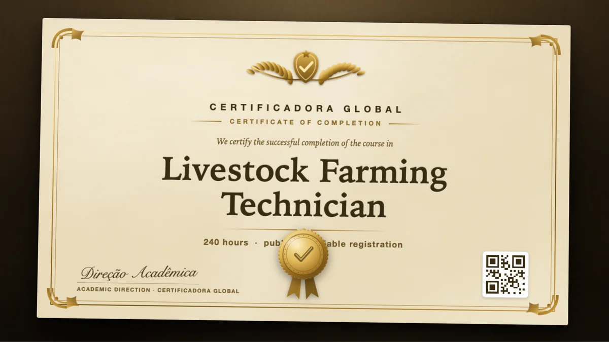 Cover of the Livestock Farming Technician course