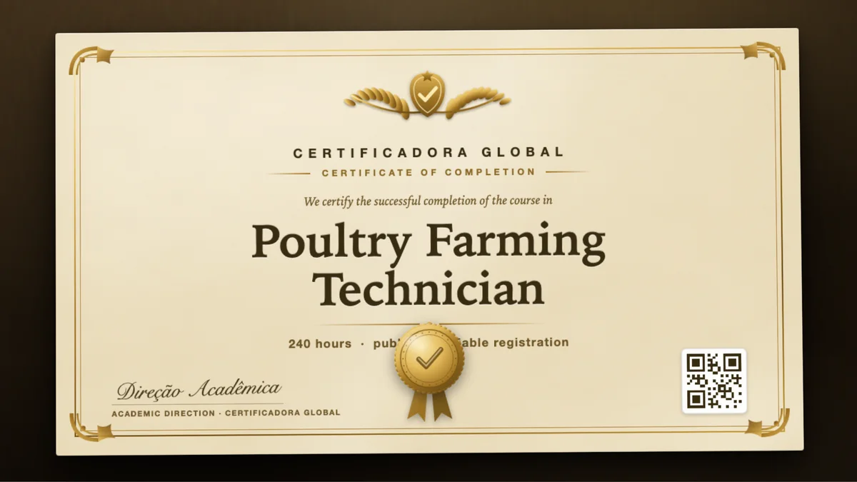 Cover of the Poultry Farming Technician course