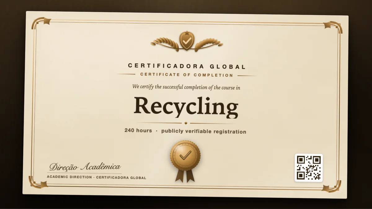 Cover of the Recycling course