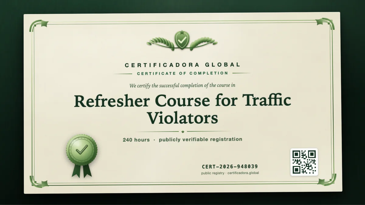 Cover of the Refresher Course for Traffic Violators course