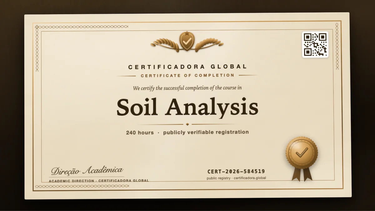 Cover of the Soil Analysis course