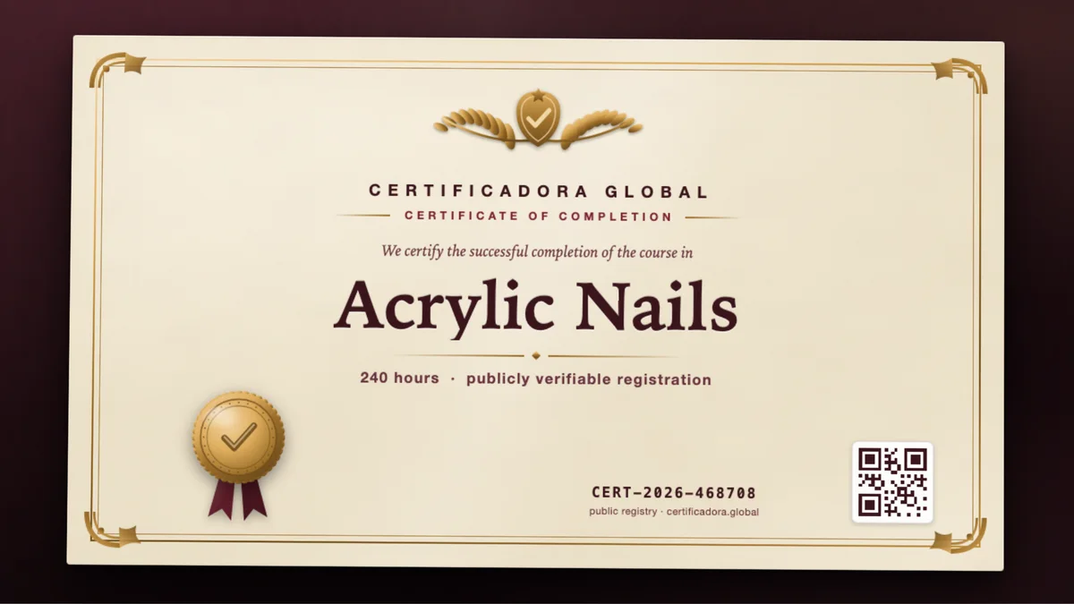Cover of the Acrylic Nails course