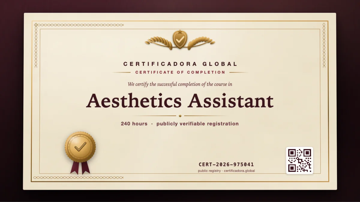Cover of the Aesthetics Assistant course